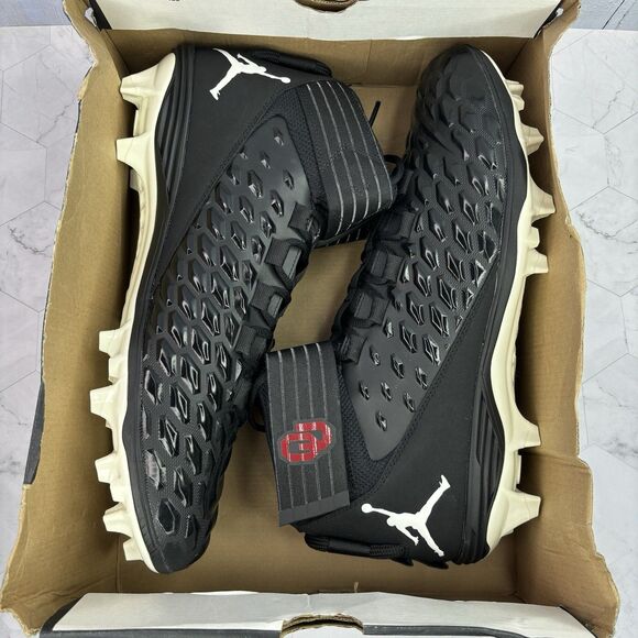 Size 15 Jordan Force Savage Pro 2 Oklahoma Sooners Football Cleats CV1663-004 - Picture 8 of 9